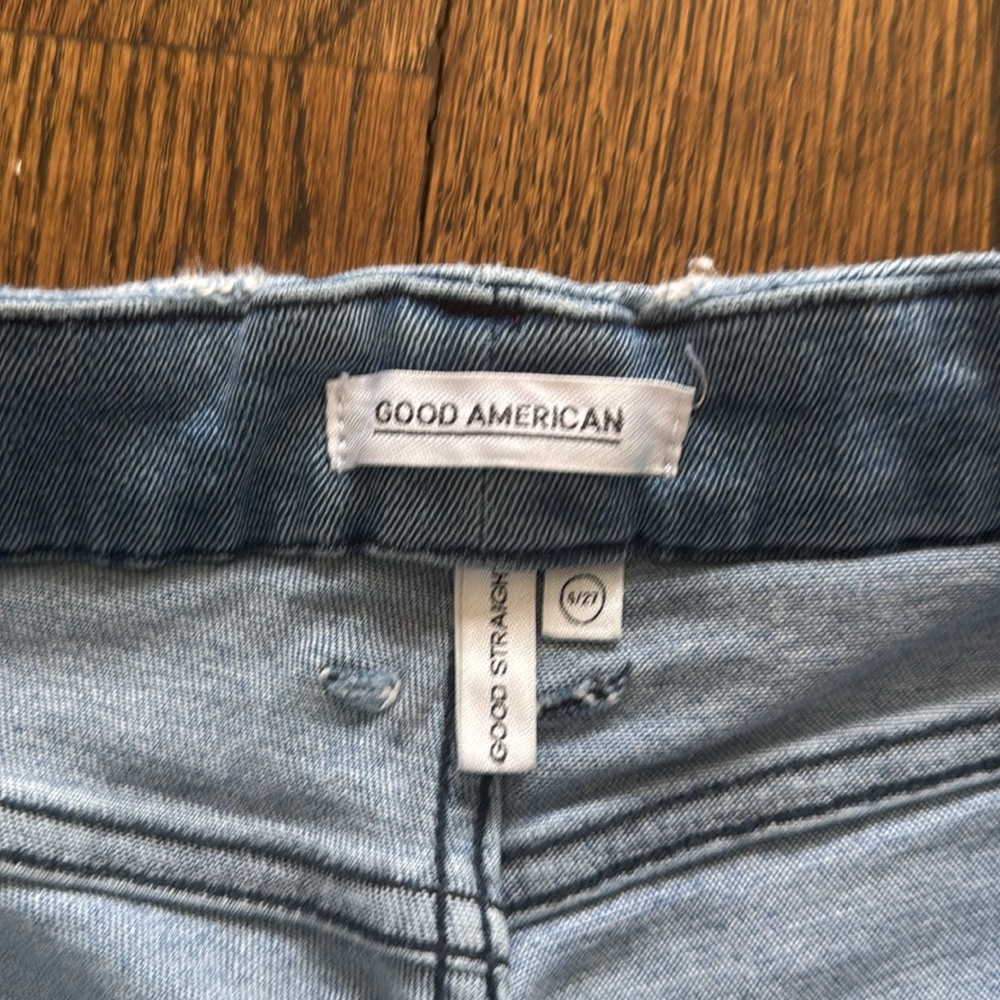 Good American blue stretchy jeans Sz 4/27 - Picture 4 of 7